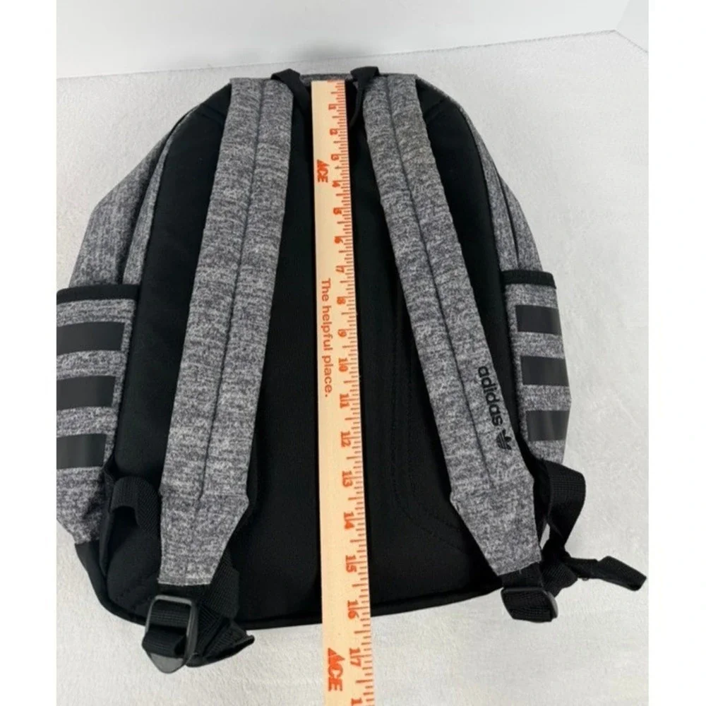 adidas Originals Trefoil Gray Heather Backpack Book Bag Laptop School Backpack